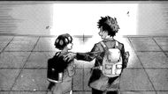 Deku talking to Dai, at the end of the manga (Image Credit: Shueisha)